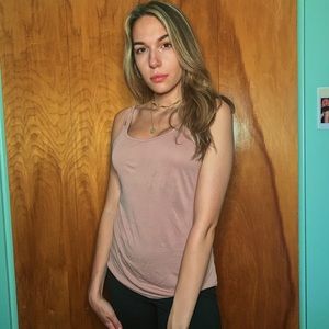 Sporty pink tank top